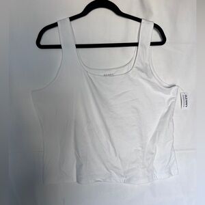 Old Navy White Scoop Neck Tank Top NWT XXL